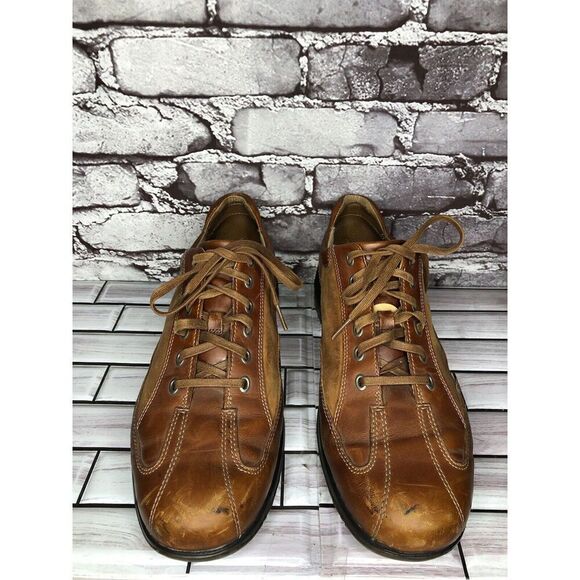 Rockport Powered by DMX Brown Leather Bicycle Toe Shoes Men’s Sz 11.5M US/45EU - Picture 13 of 16